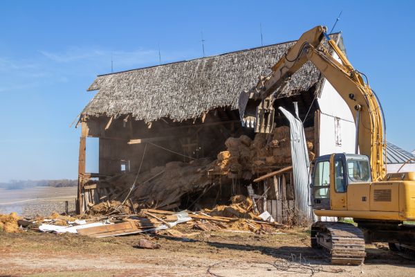 Barn Demolition in Trenton