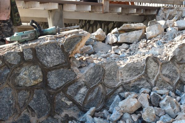 Retaining Wall Demolition in Trenton