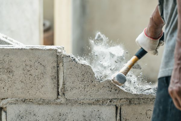Block Wall Demolition in Trenton